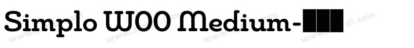 Simplo W00 Medium字体转换